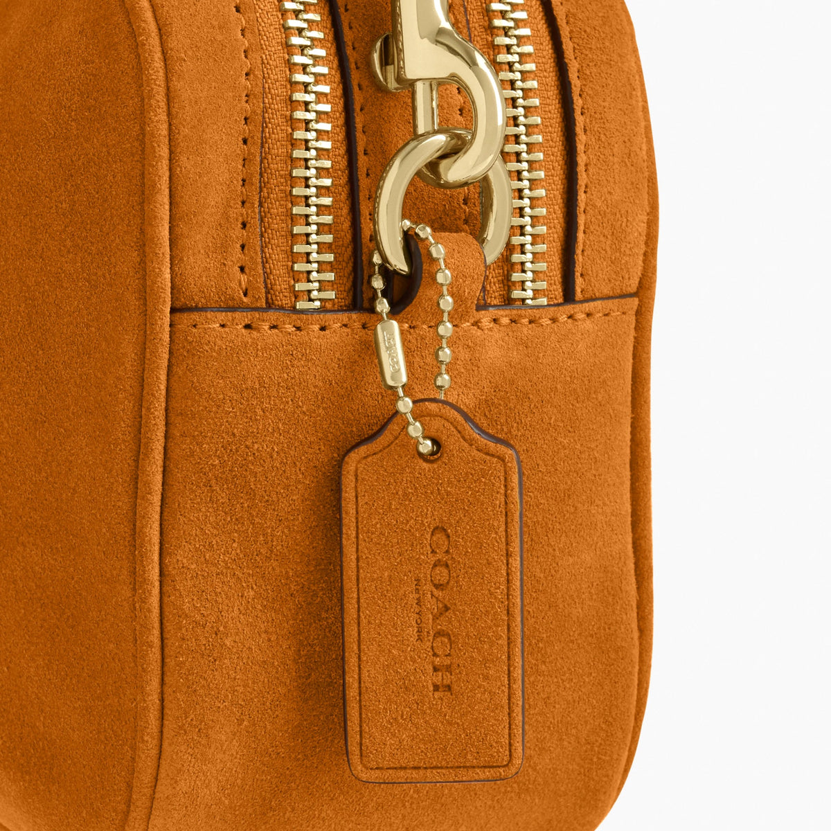 Coach Mini Carey Crossbody Bag - Gold/Marigold