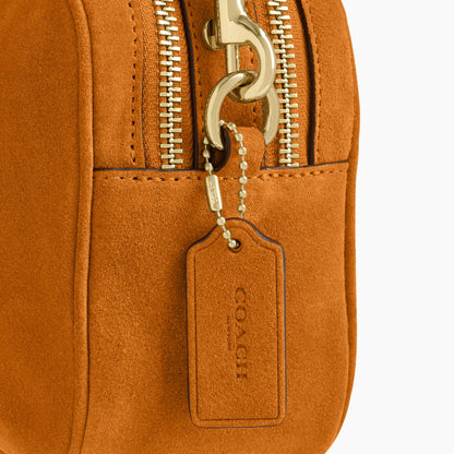 Coach Mini Carey Crossbody Bag - Gold/Marigold