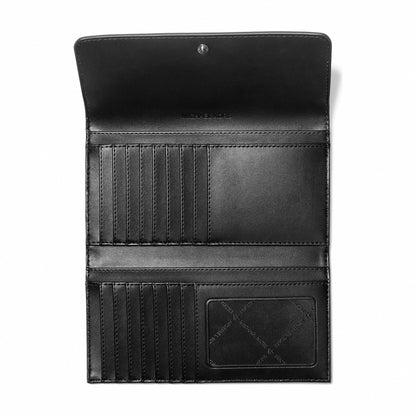 Michael Kors Jet Set Travel Signature Logo Tri-Fold Wallet - OPWHT MULTI
