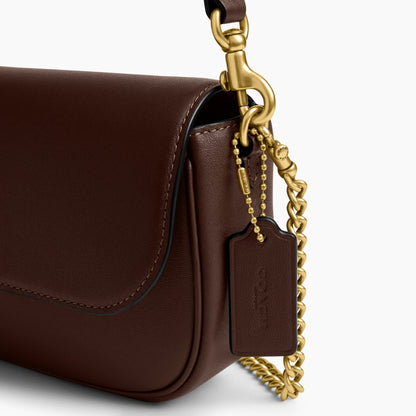 Coach Brook Flap Chain Bag - Brass/Maple