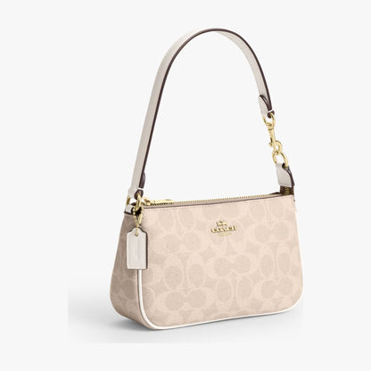 Coach Nolita 19 In Signature Canvas - Gold/Sand/Chalk