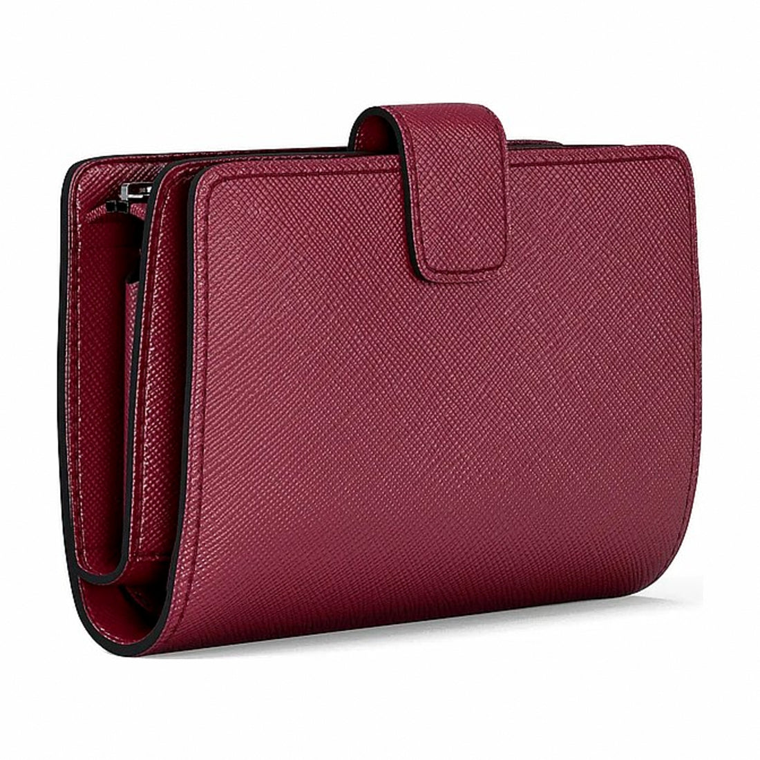 Michael Kors Medium Saffiano Leather Wallet - MAROON