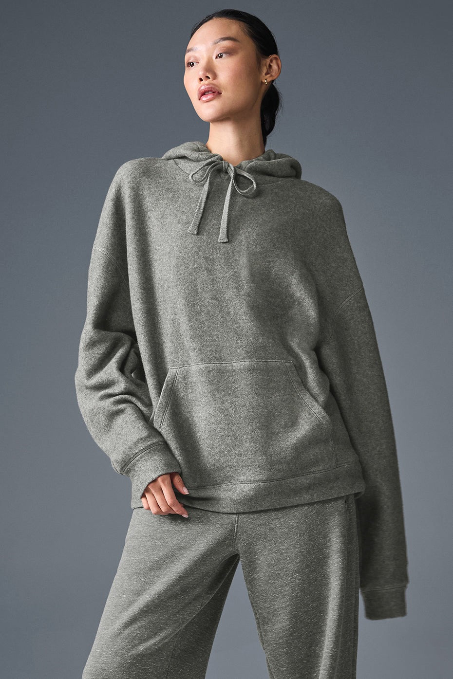 Alo Yoga Triumph Restore Hoodie - Grey Triblend