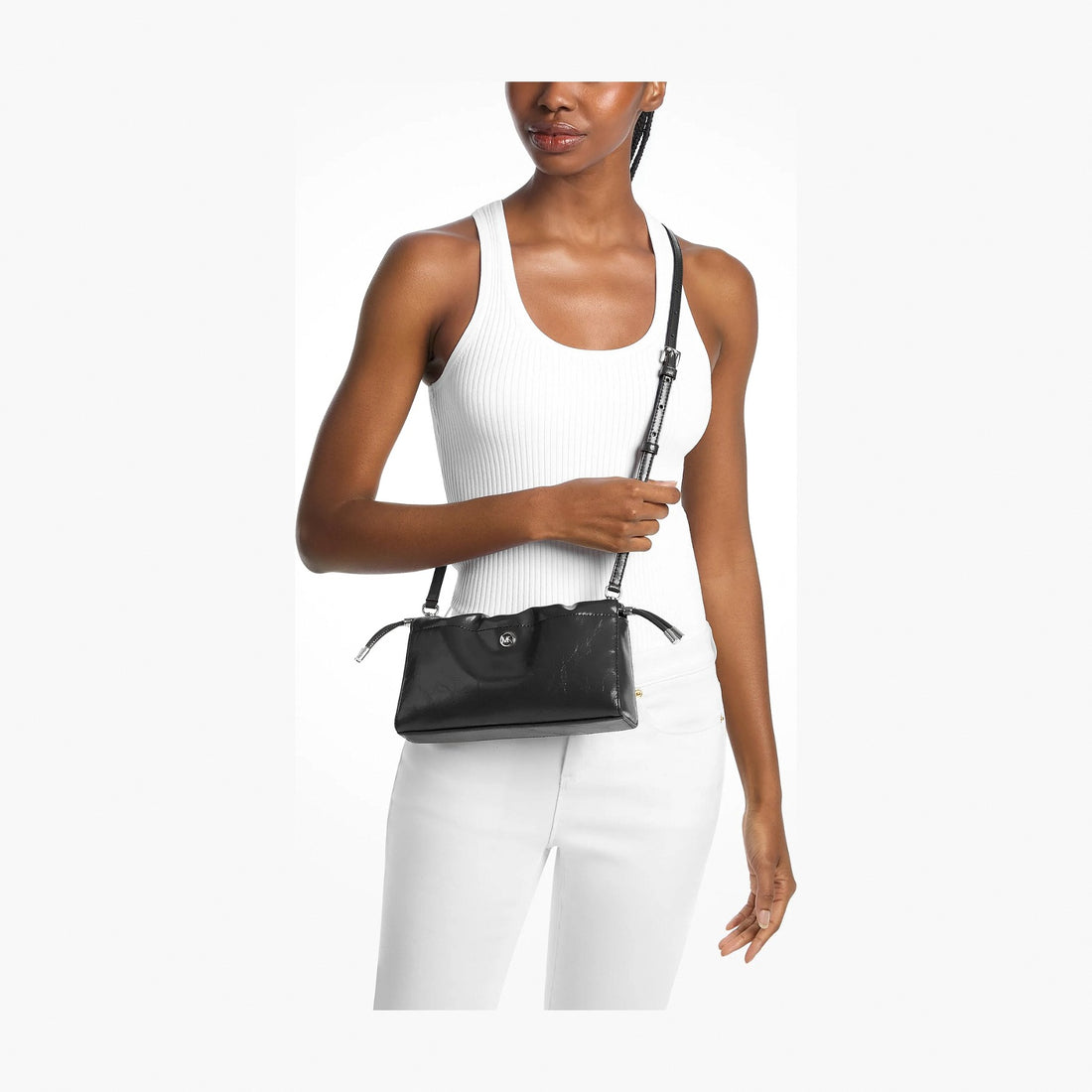 Michael Kors Matilda Small Cinched Crossbody Bag - BLACK