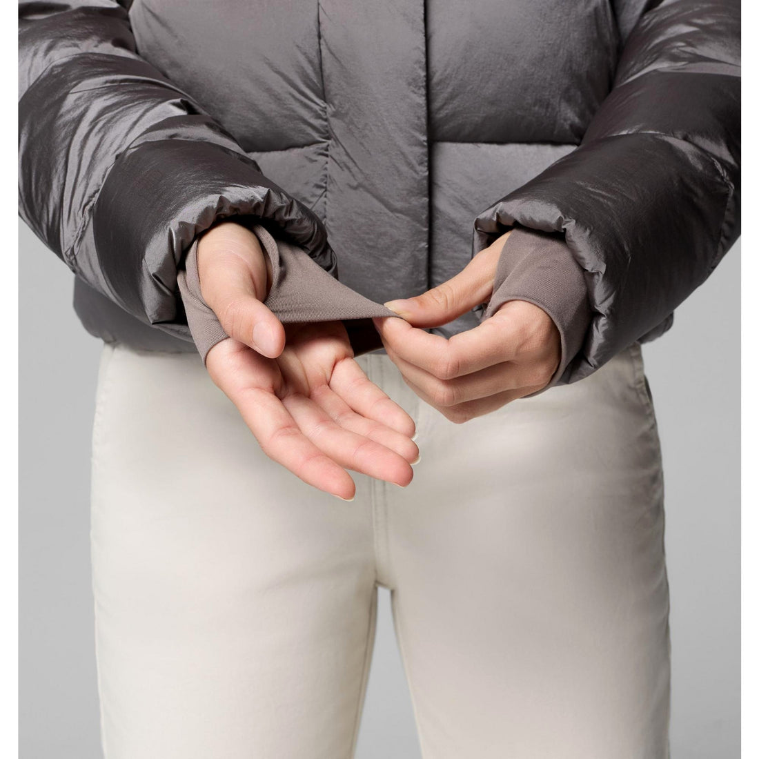 Columbia Women's Amaze Puff Hooded Jacket - Iron High Shine