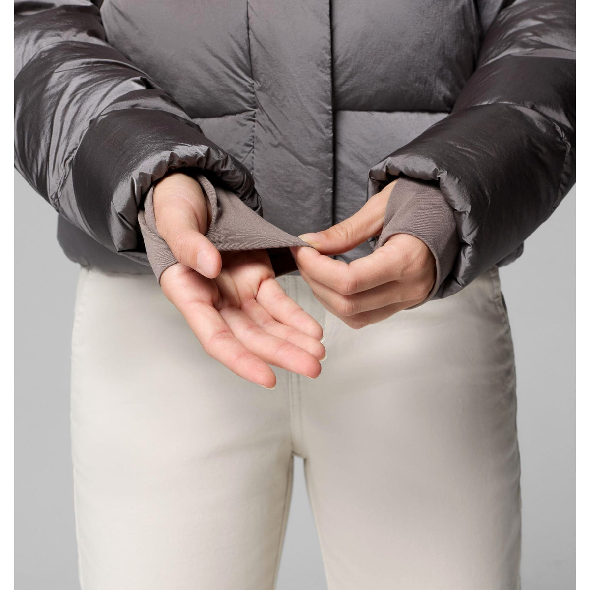 Columbia Women's Amaze Puff Hooded Jacket - Iron High Shine