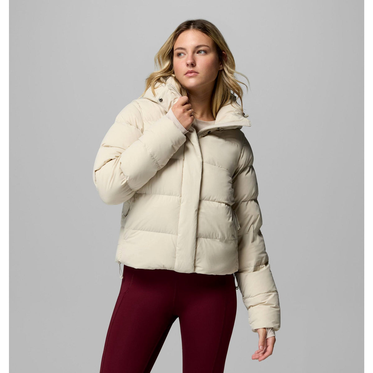 Columbia Women's Amaze Puff Hooded Jacket - Dark Stone