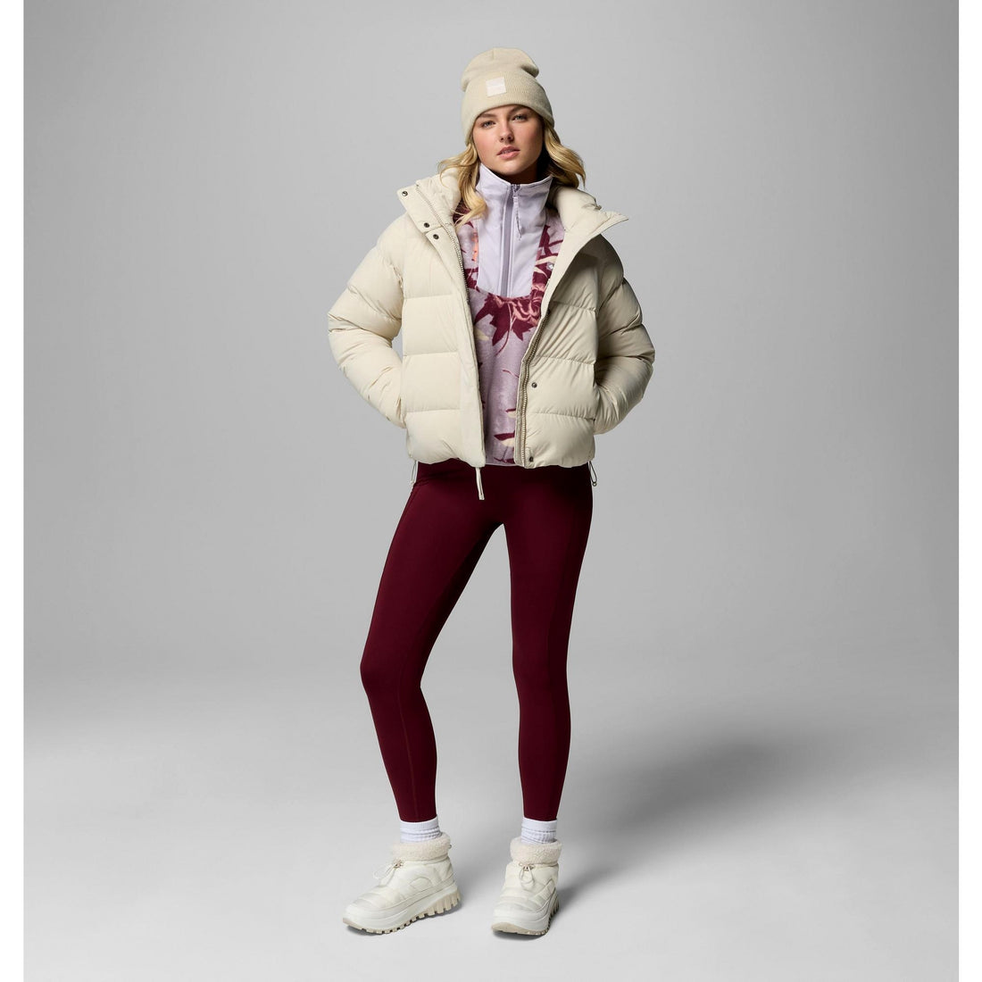 Columbia Women's Amaze Puff Hooded Jacket - Dark Stone