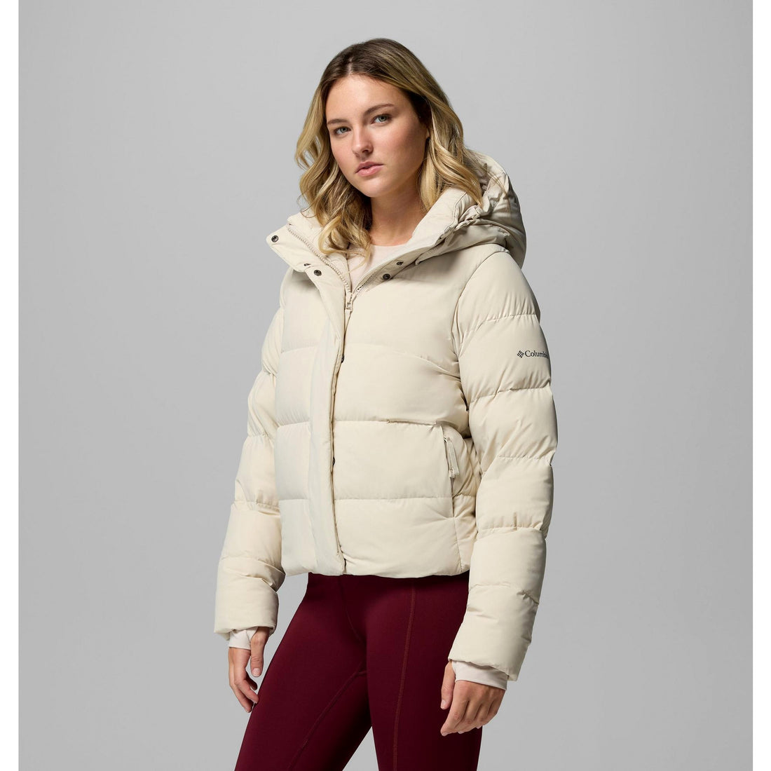 Columbia Women's Amaze Puff Hooded Jacket - Dark Stone
