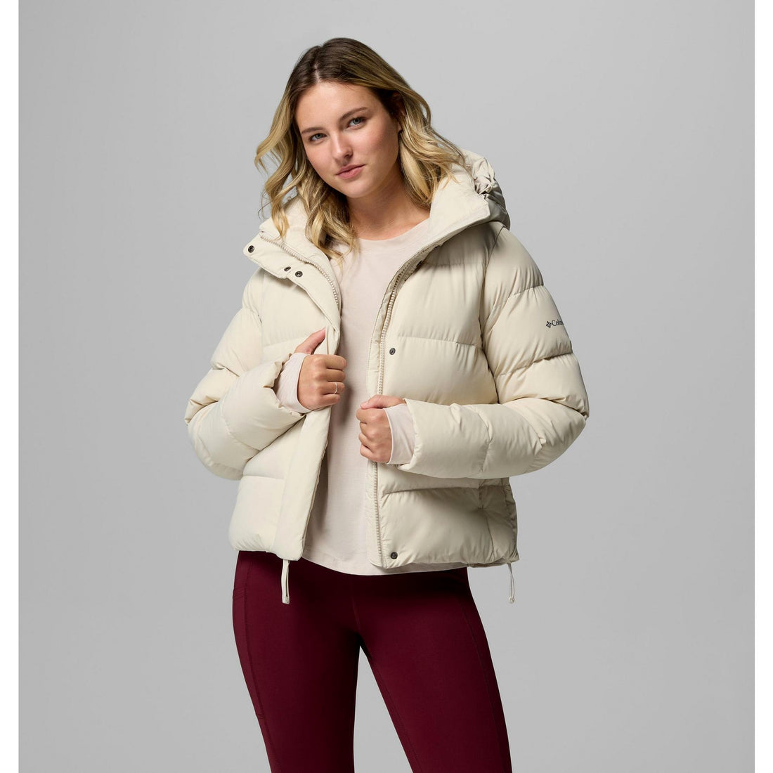 Columbia Women's Amaze Puff Hooded Jacket - Dark Stone