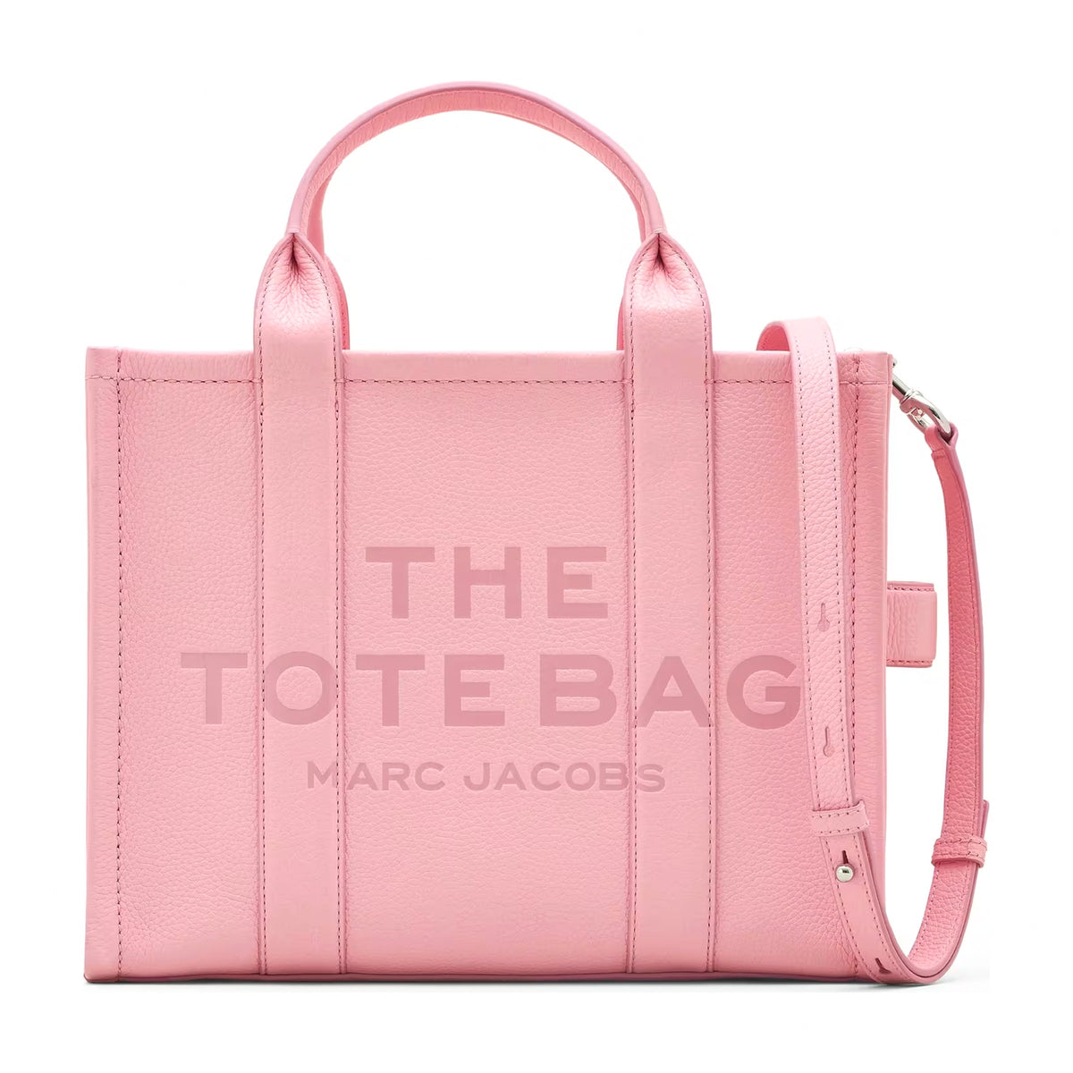 Marc Jacobs The Leather Medium Tote Bag - RIBBON PINK