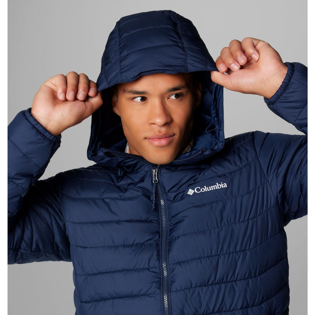 Columbia Men's Powder Lite II Hooded Jacket - Collegiate Navy
