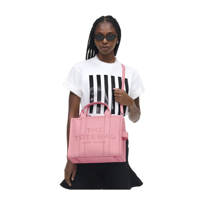 Marc Jacobs The Leather Medium Tote Bag - RIBBON PINK
