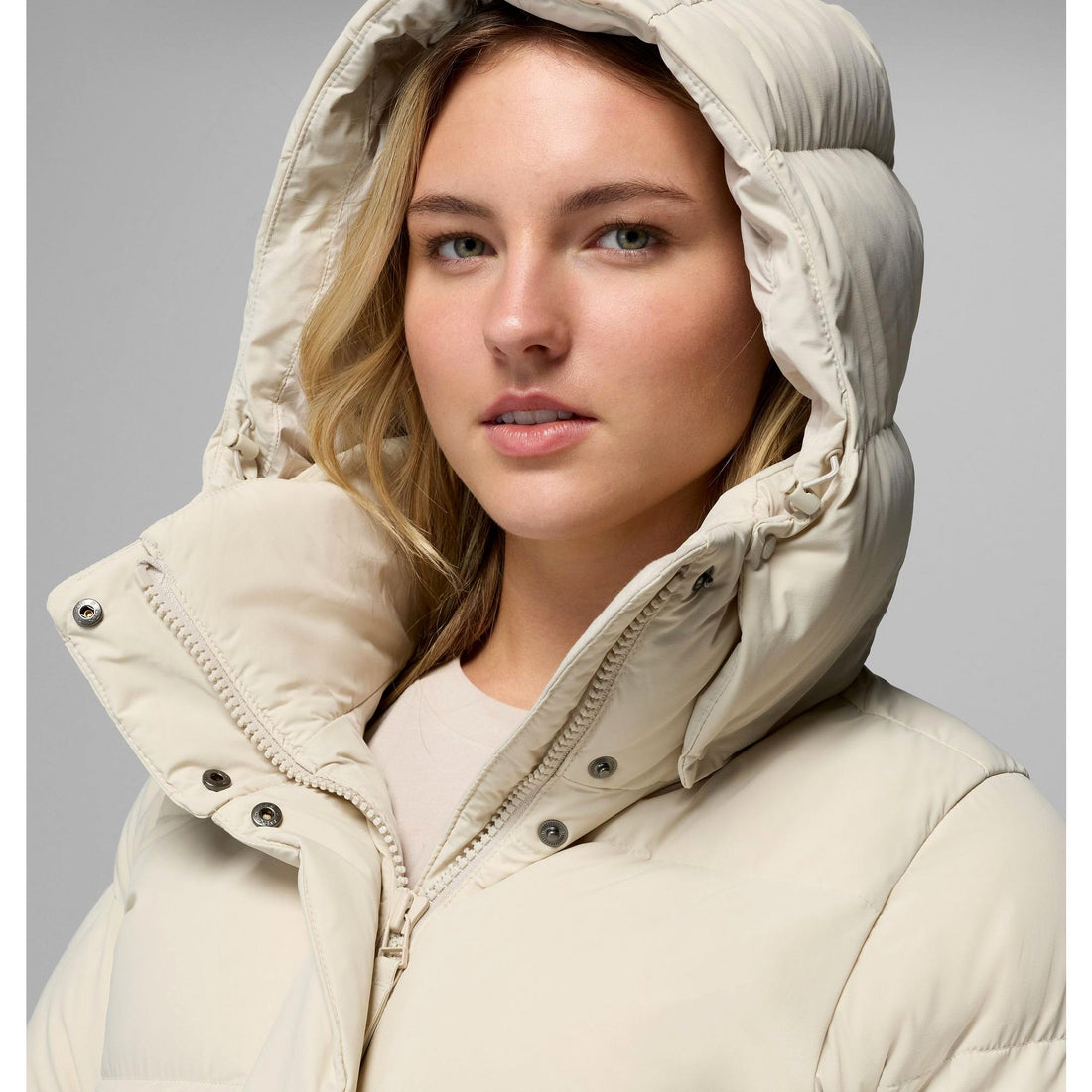 Columbia Women's Amaze Puff Hooded Jacket - Dark Stone