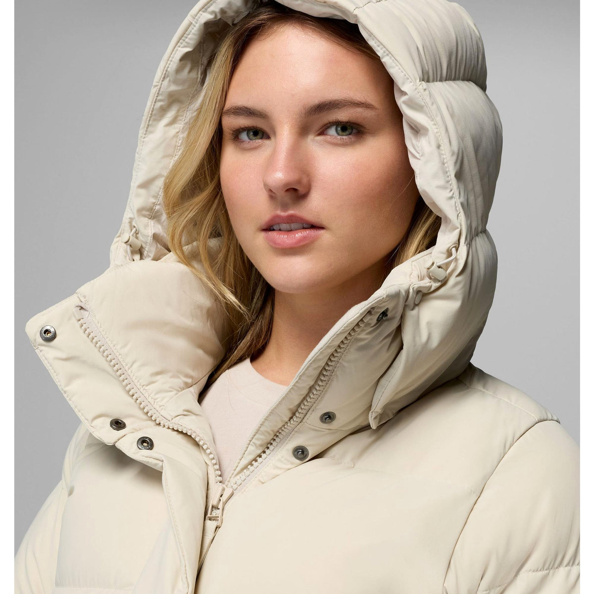 Columbia Women's Amaze Puff Hooded Jacket - Dark Stone