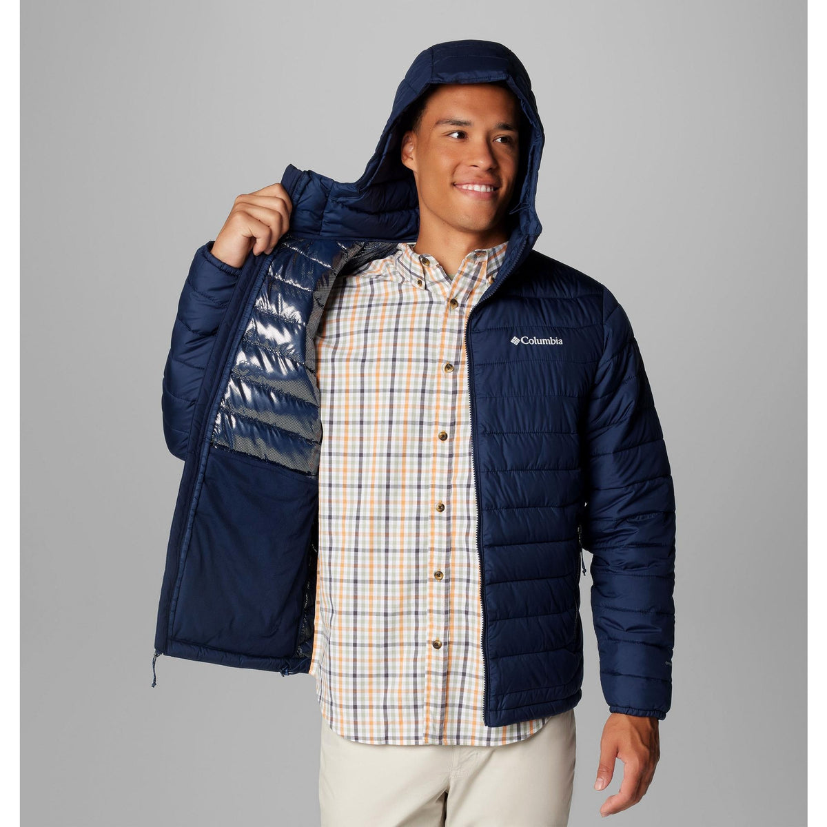 Columbia Men's Powder Lite II Hooded Jacket - Collegiate Navy