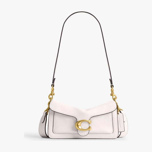 Coach Soft Tabby Shoulder Bag 20 - Brass/Chalk