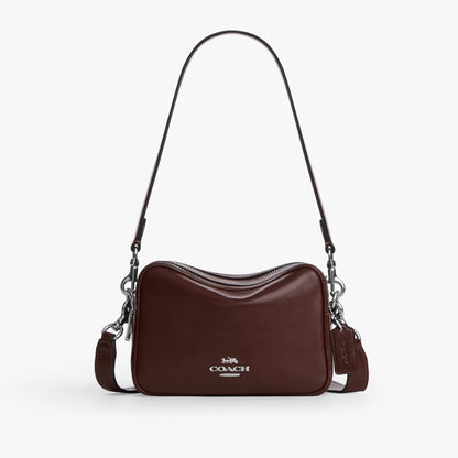 Coach Mini Carey Crossbody Bag - Silver/Maple