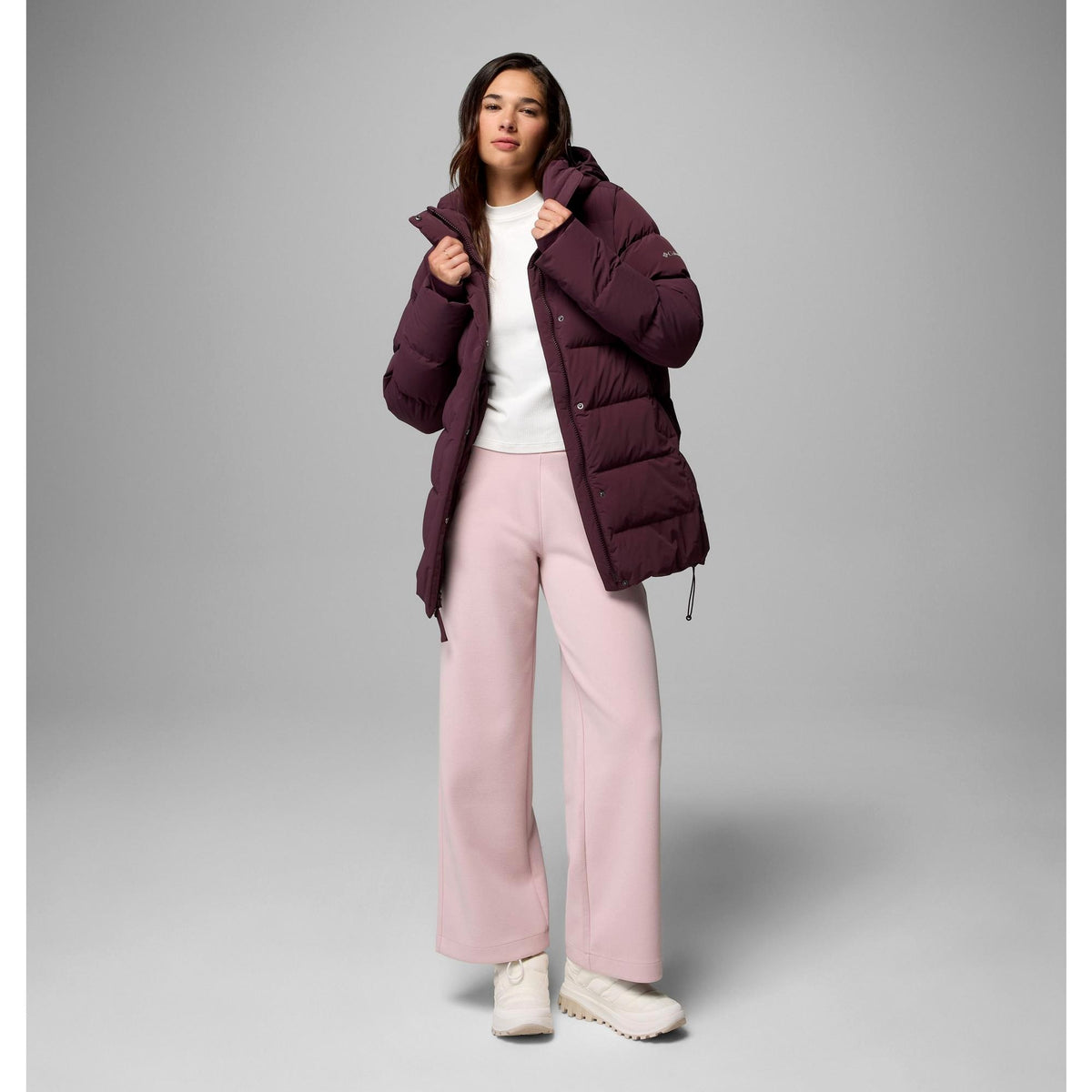 Columbia Women's Amaze Puff Mid Hooded Jacket - Moonvista