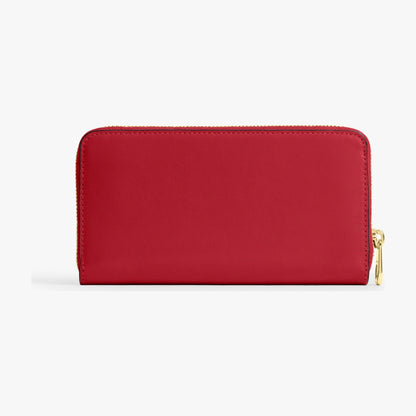 Coach Long Zip Around Wallet - Gold/Poppy