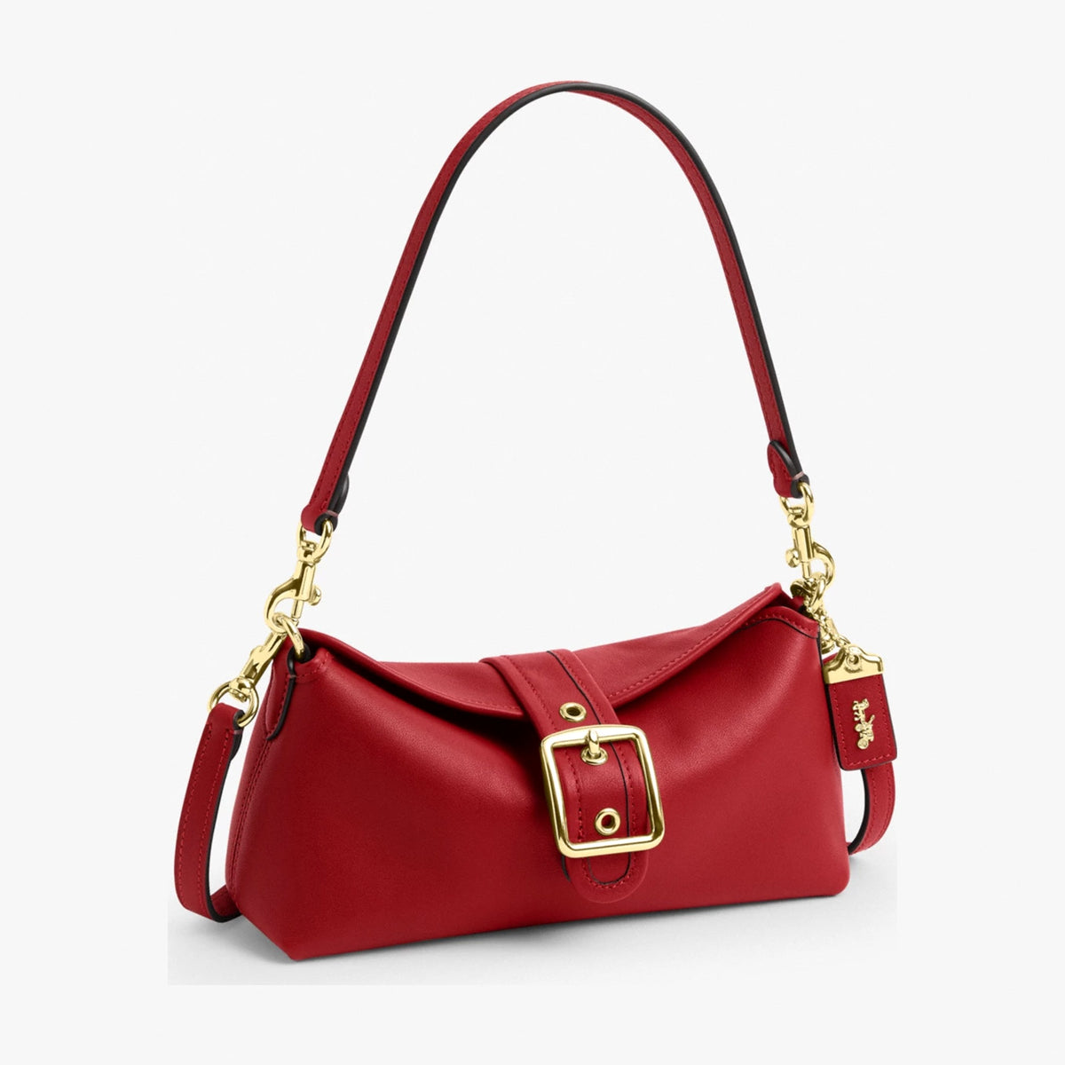 Coach Abbie Shoulder Bag - Gold/Poppy