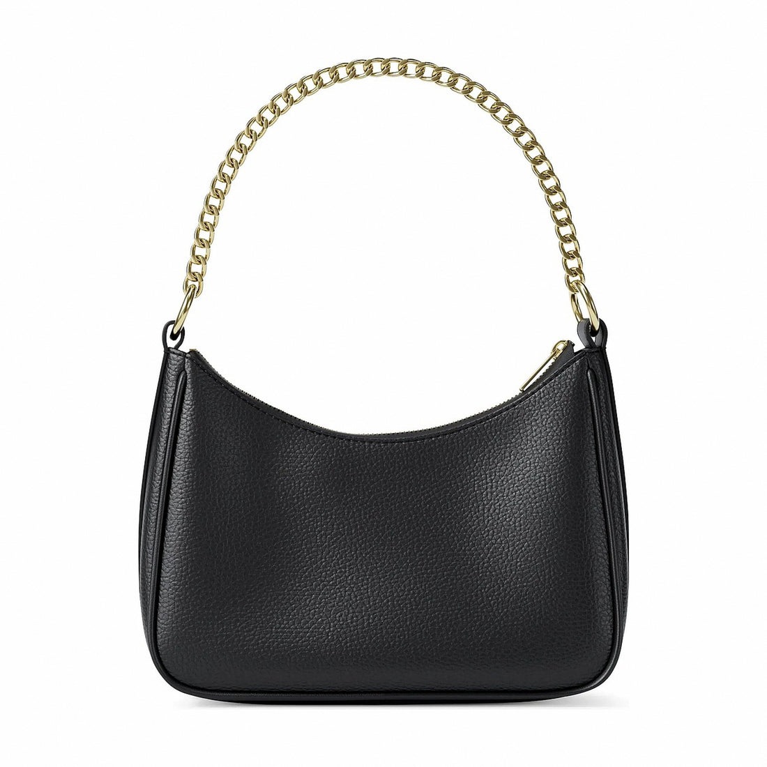 Michael Kors Jet Set Large Pebbled Leather Convertible Crossbody Bag - BLACK
