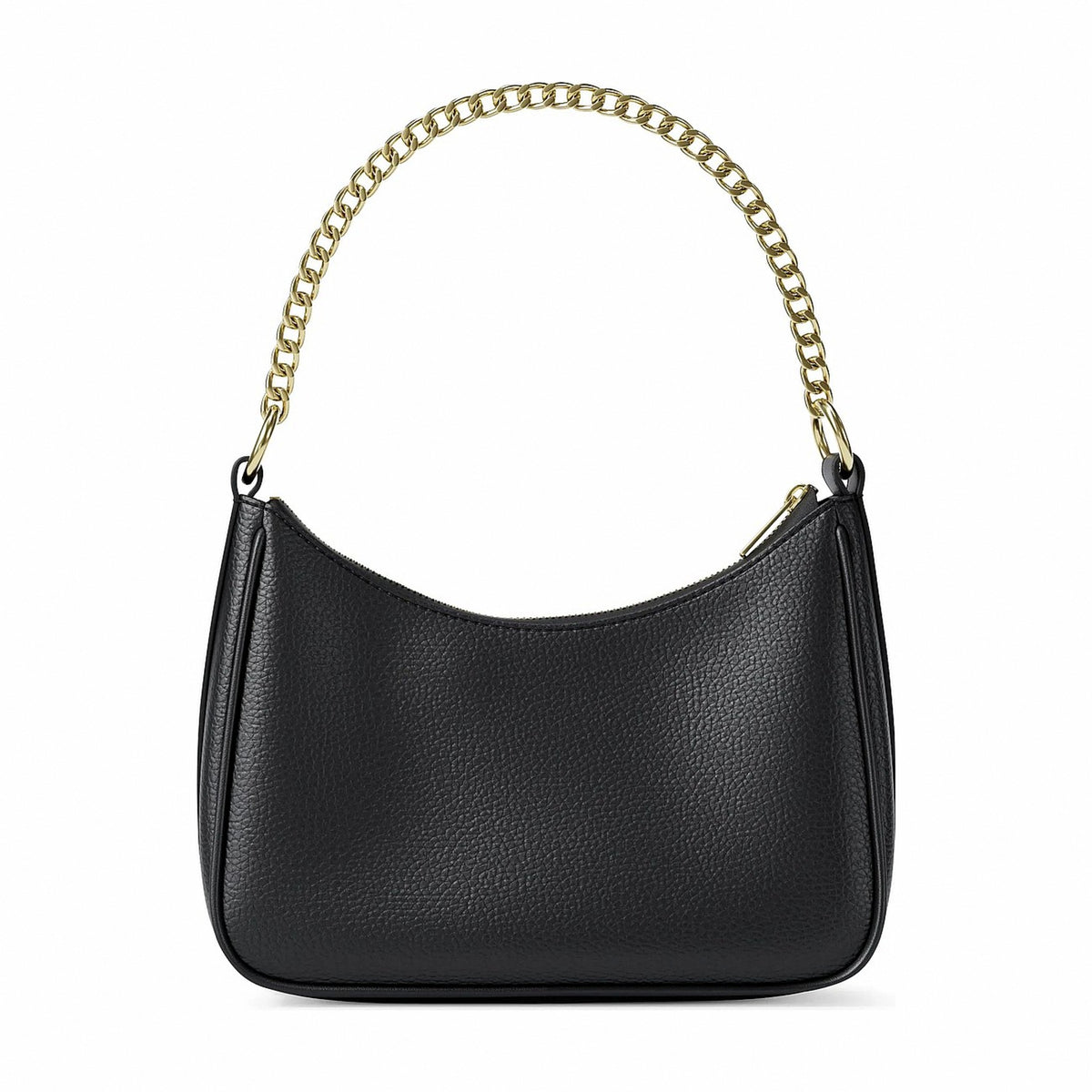 Michael Kors Jet Set Large Pebbled Leather Convertible Crossbody Bag - BLACK
