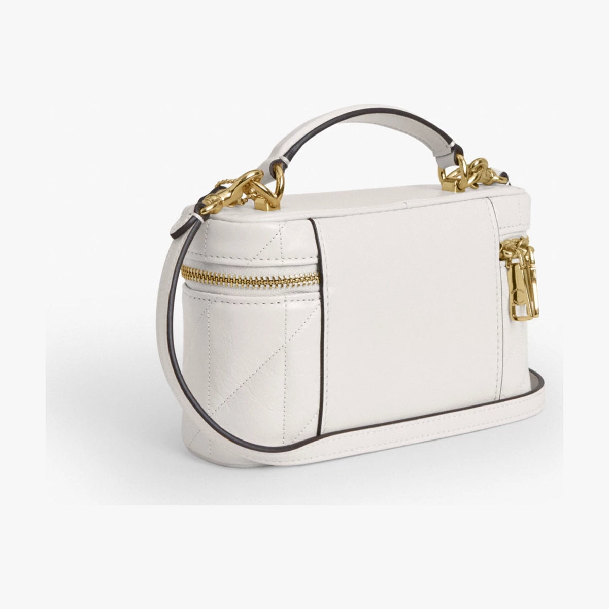 Coach Rainer Crossbody Bag 18 With Quilting - Gold/Chalk