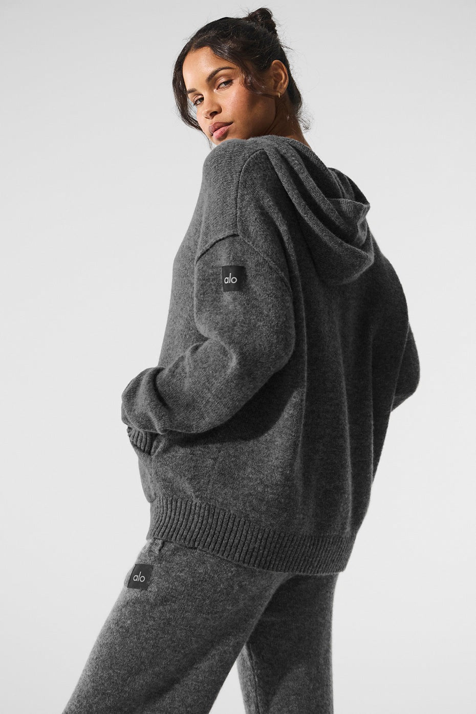 Alo Yoga Wool Cashmere New Class Hoodie - Platinum Grey