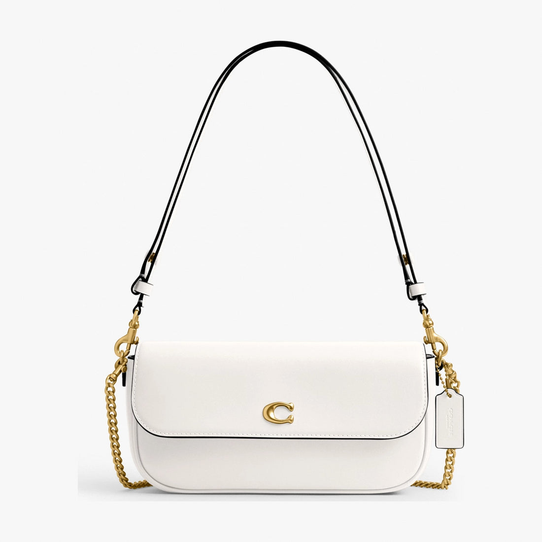 Coach Brook Flap Chain Bag - Brass/Chalk