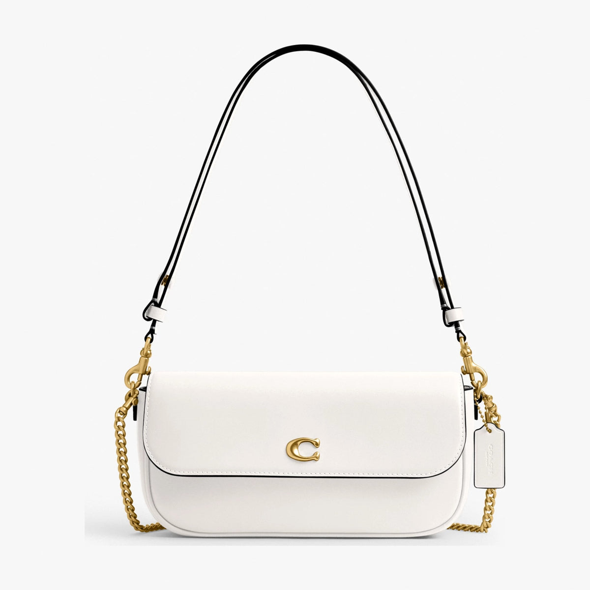 Coach Brook Flap Chain Bag - Brass/Chalk