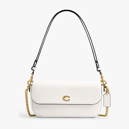 Coach Brook Flap Chain Bag - Brass/Chalk