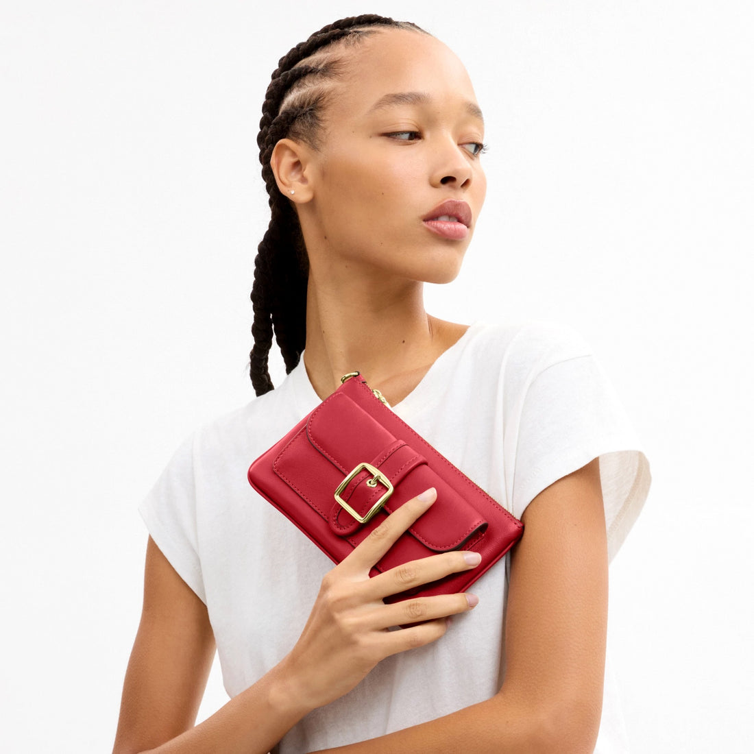 Coach Ashton Wristlet - Gold/Poppy