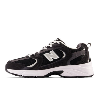 New Balance 530 - BLACK with MAGNET and Silver Metallic