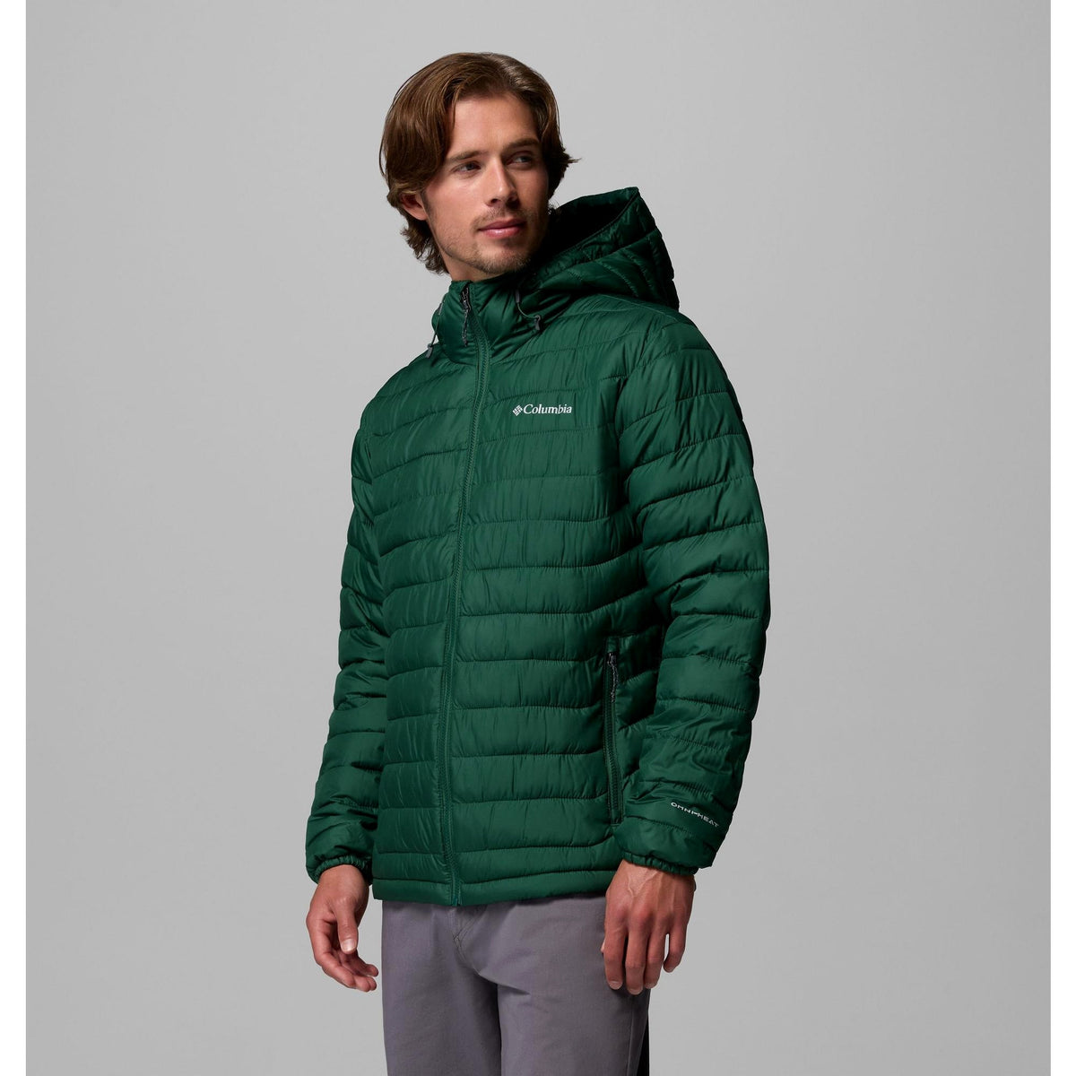 Columbia Men's Powder Lite II Hooded Jacket - Rain Forest