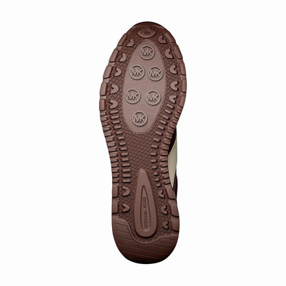 Michael Kors Remy Mixed-Media Trainer - MAROON