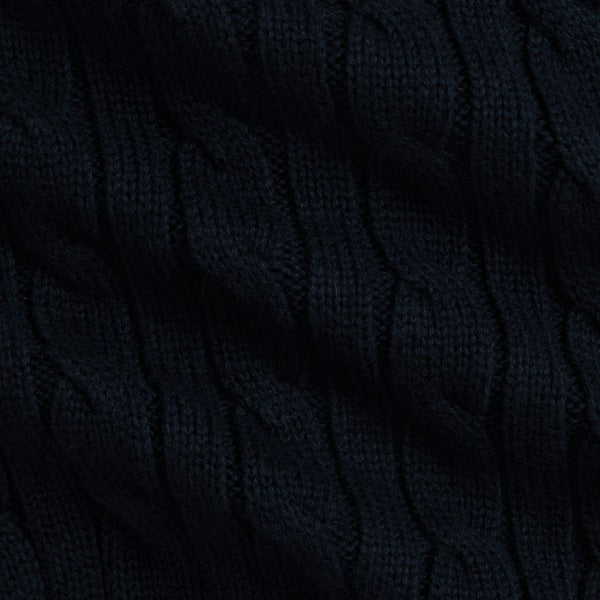 Baby Cable-Knit Cotton Cardigan & Pant - Navy