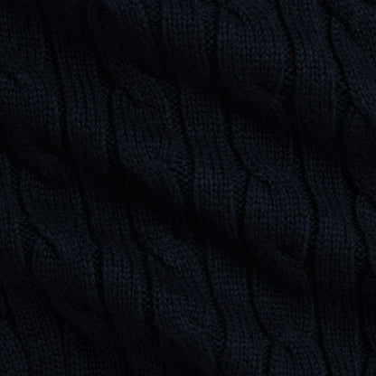 Baby Cable-Knit Cotton Cardigan & Pant - Navy