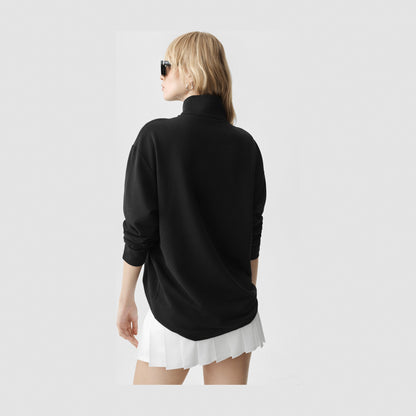 Alo Yoga Double Take Long Sleeve 1/4 Zip - Black
