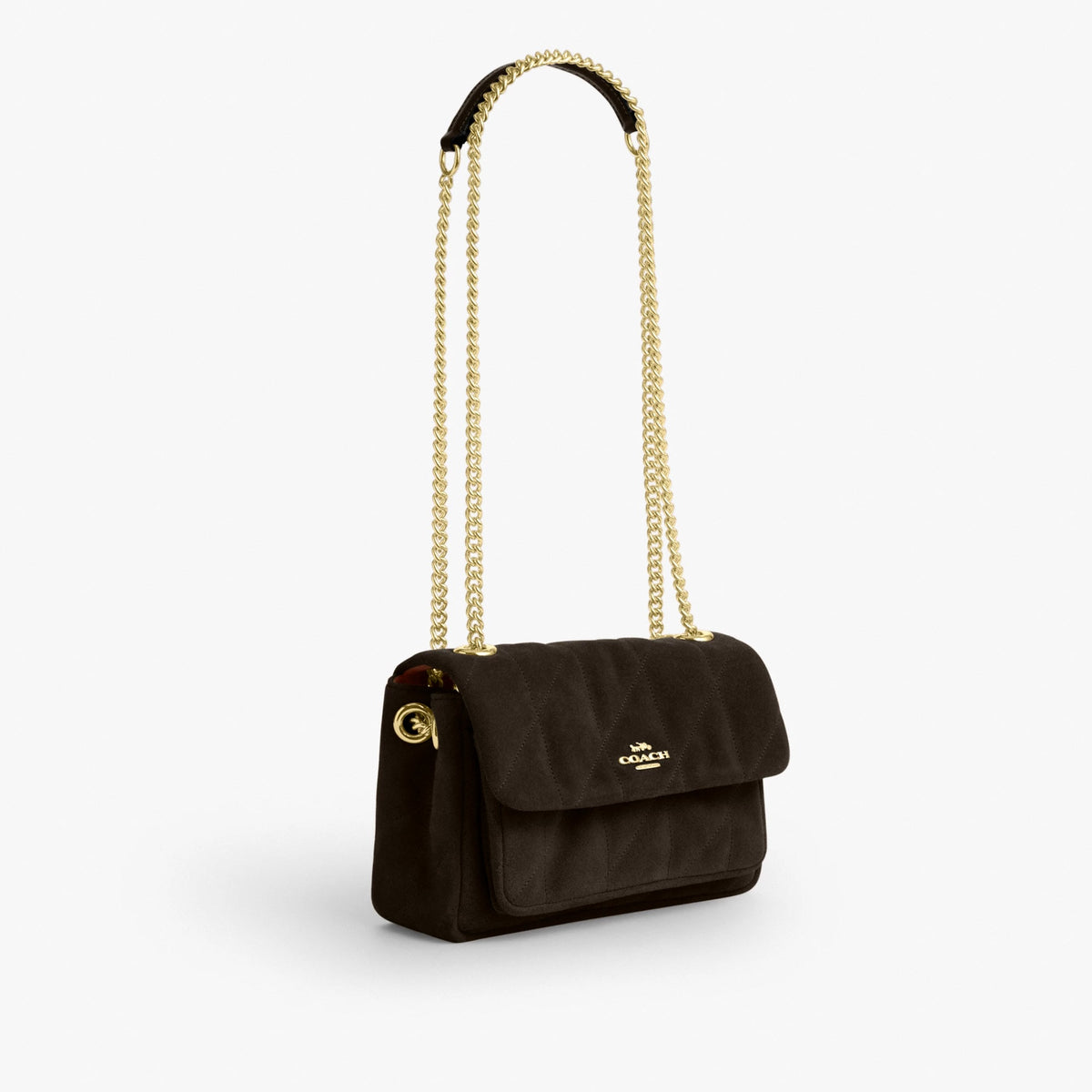 Coach Elodie Crossbody Bag 18 With Quilting - Im/Ebony
