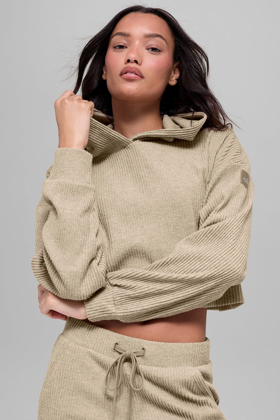 Alo Yoga Muse Hoodie - Gravel Heather