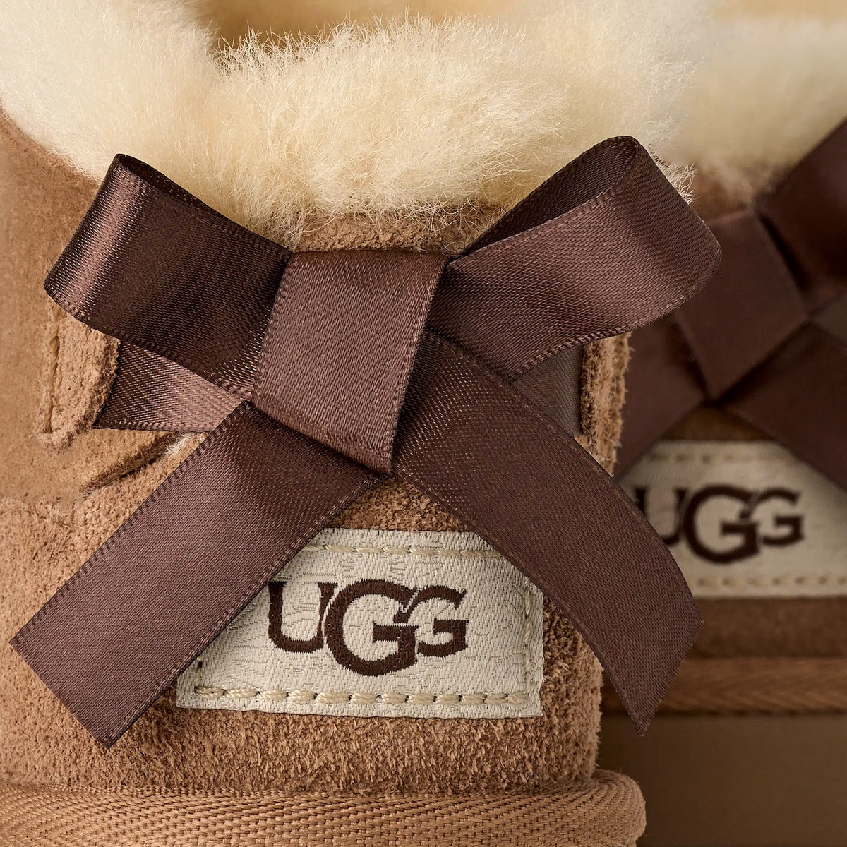 UGG Kids' Ultra Mini Bailey Bow - Chestnut