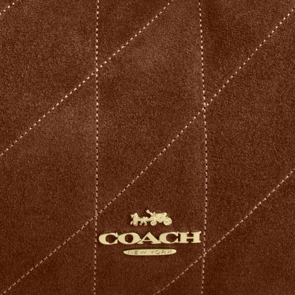 Coach Emily Shoulder Bag With Quilting - Gold/Warm Brown