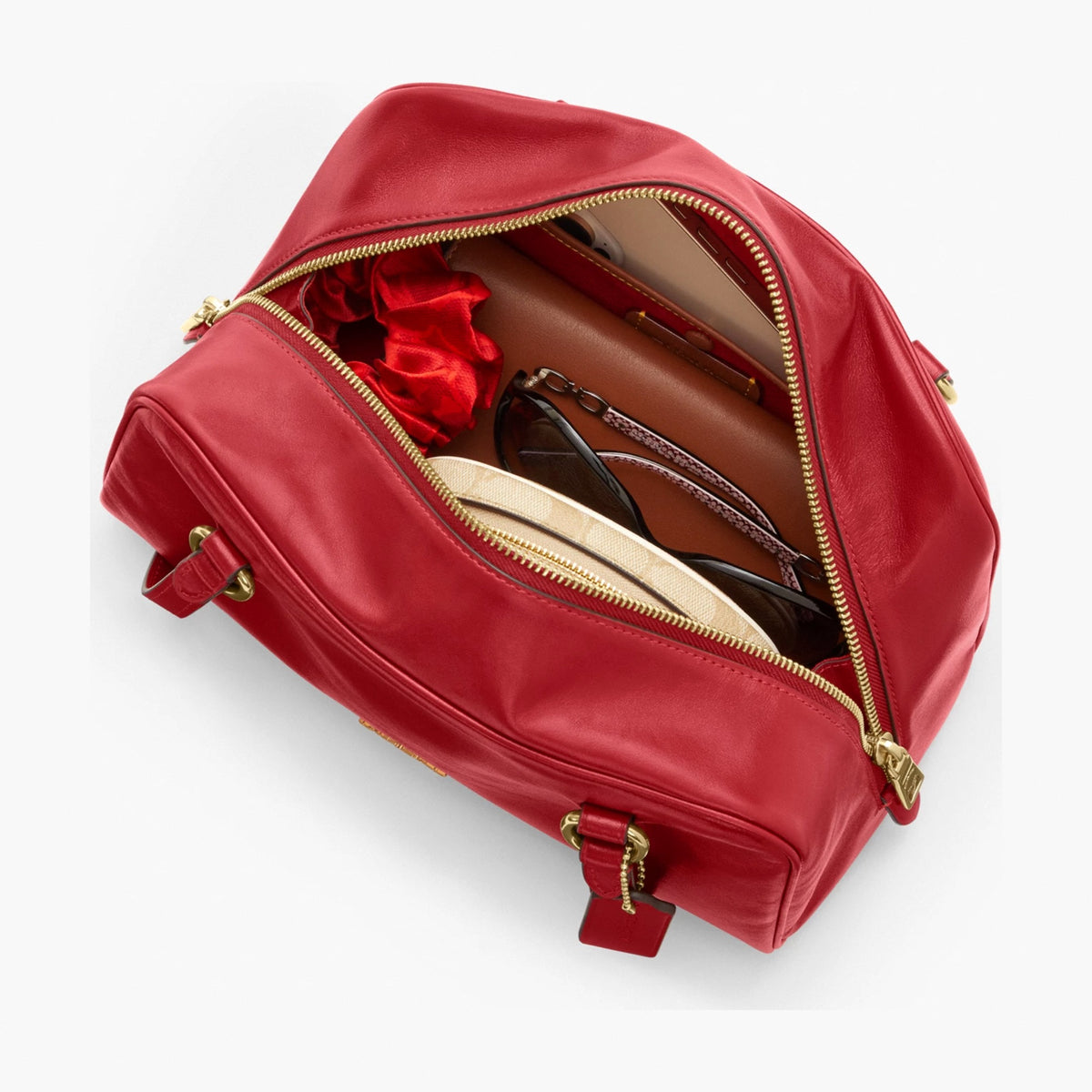 Coach Sydney Shoulder Bag - Gold/Poppy