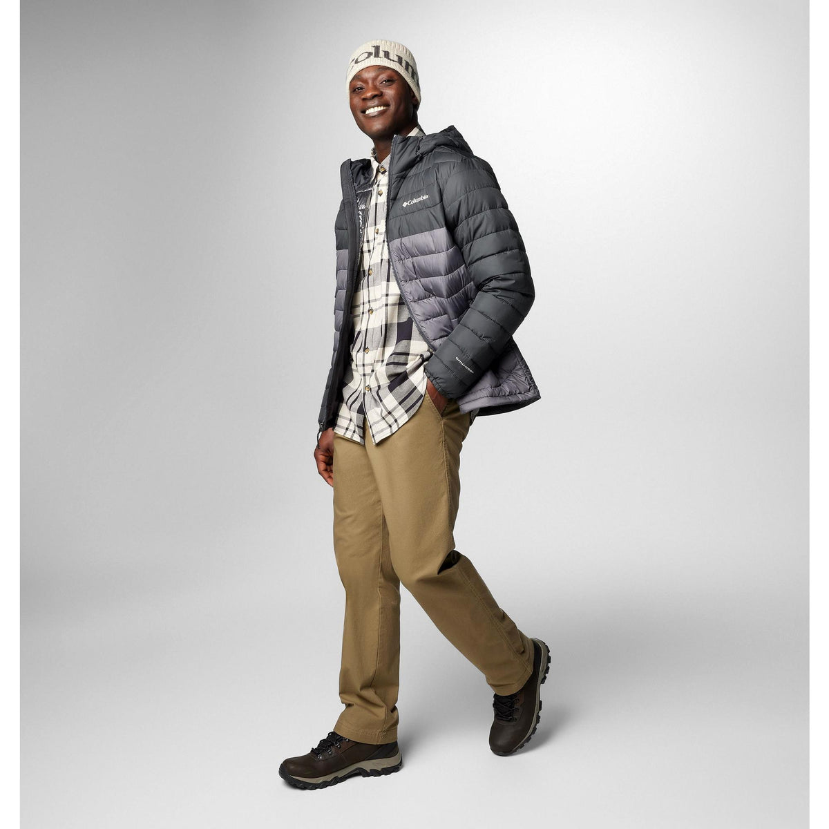 Columbia Men's Powder Lite II Hooded Jacket - City Grey, Shark