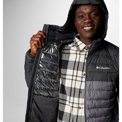 Columbia Men's Powder Lite II Hooded Jacket - City Grey, Shark