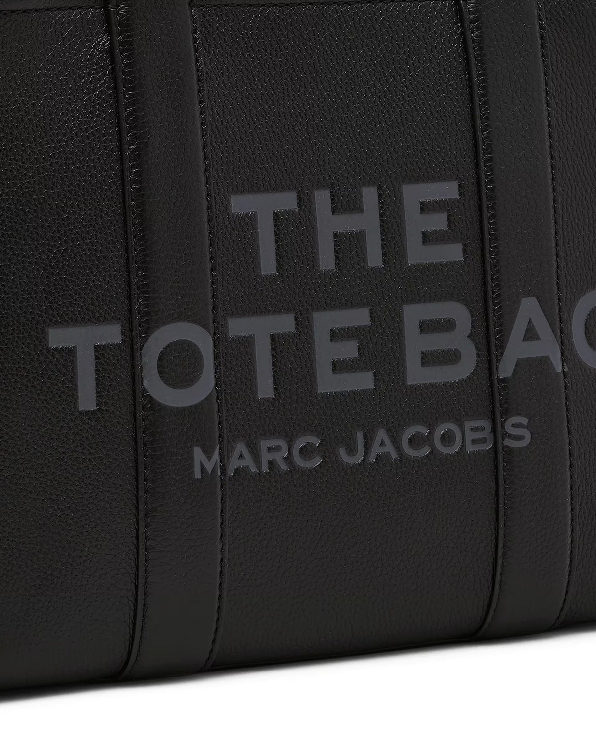 Marc Jacobs The Leather Medium Tote Bag - BLACK