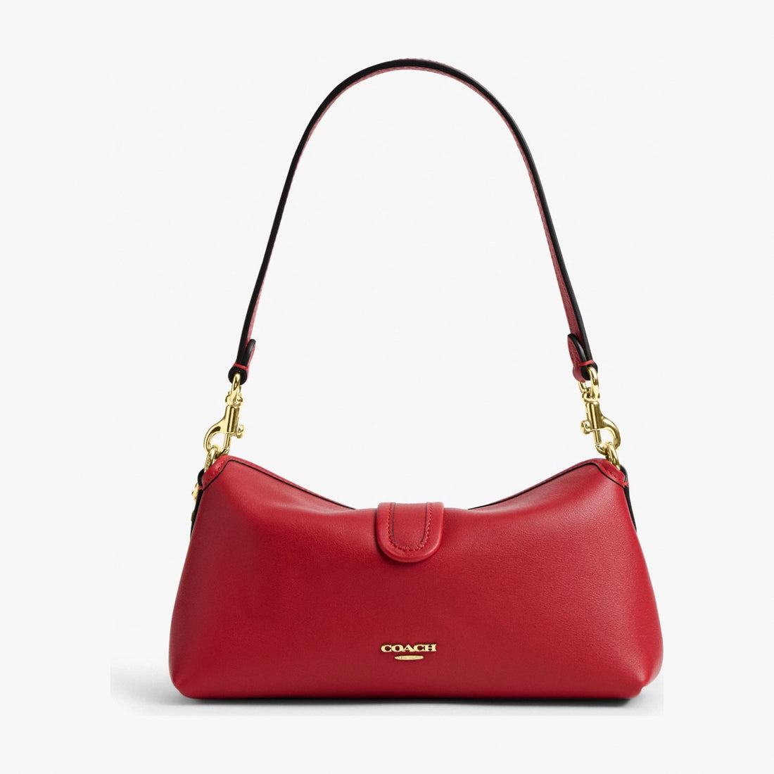 Coach Abbie Shoulder Bag - Gold/Poppy