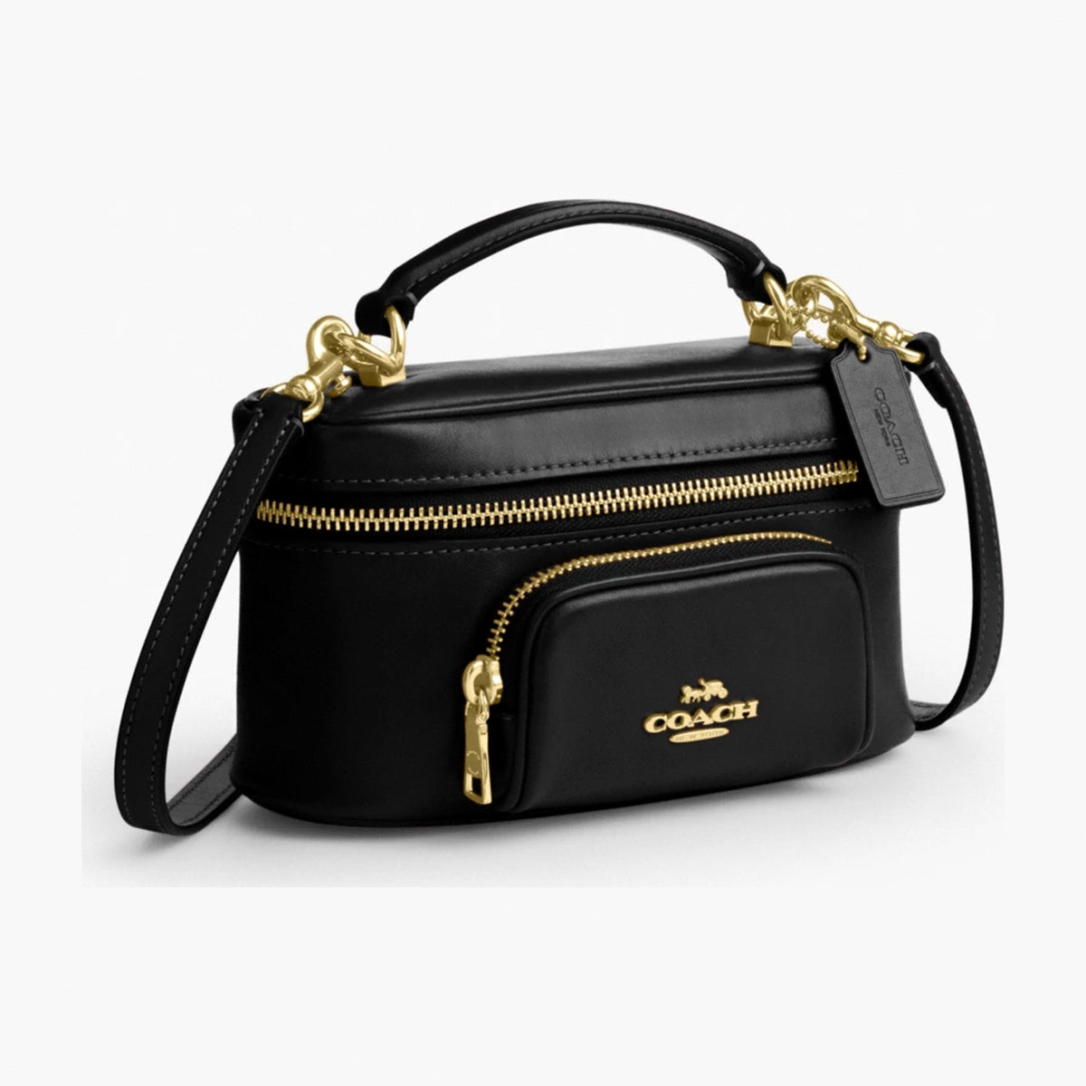 Coach Rainer Crossbody Bag 18 With Pocket - Gold/Black