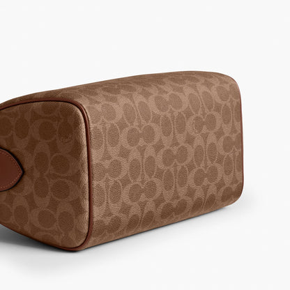 Coach Rowan Satchel Bag In Signature Canvas - Gold/Tan/Brown